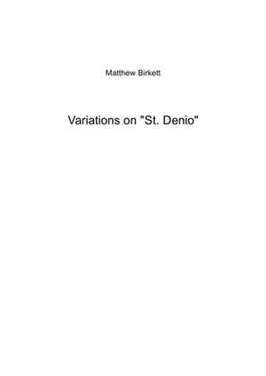 Book cover for Variations on "St. Denio"