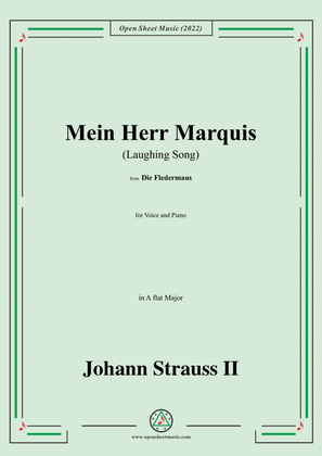Book cover for Johann Strauss II-Mein Herr Marquis(Laughing Song),in A flat Major