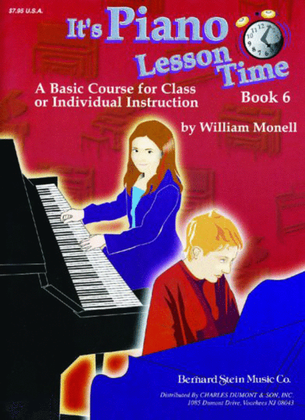 Book cover for It's Piano Lesson Time Book 6