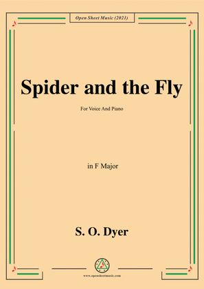 Book cover for S.O.Dyer-Spider and the Fly,in F Major,for Voice and Piano