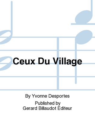 Book cover for Ceux Du Village