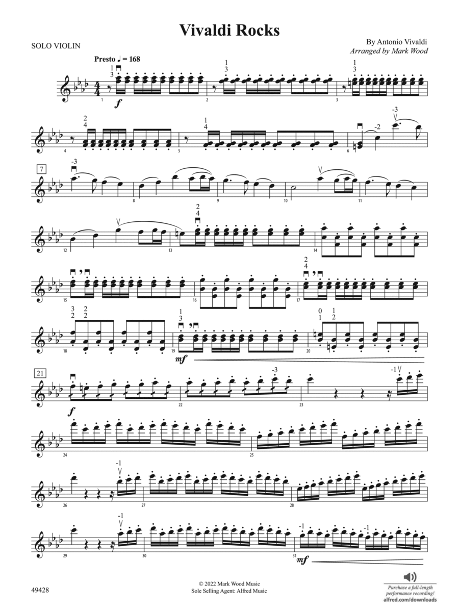 Vivaldi Rocks: Solo Violin