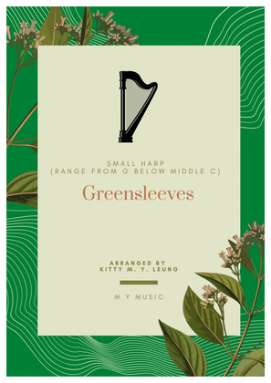 Book cover for Greensleeves - Small Harp (from G below Middle C)