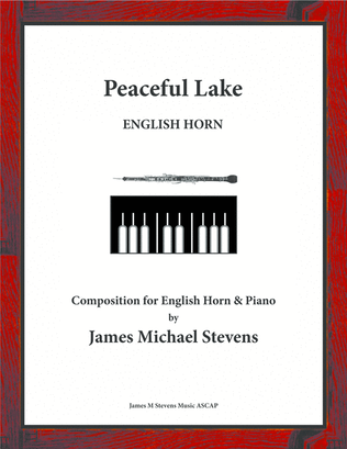 Book cover for Peaceful Lake - English Horn & Piano
