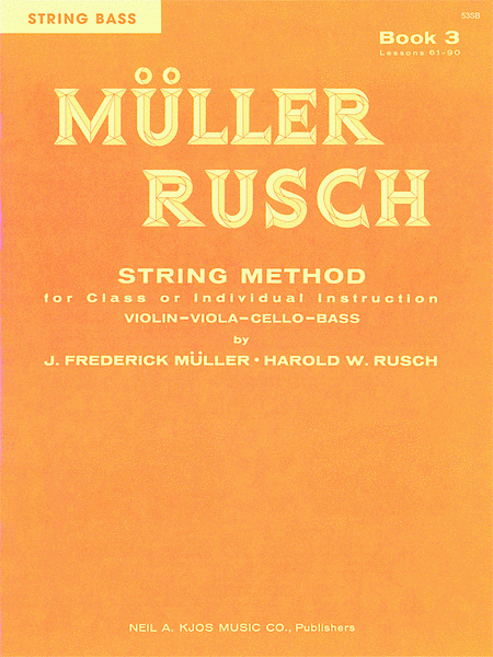 Muller-rusch String Method Book 3-violin