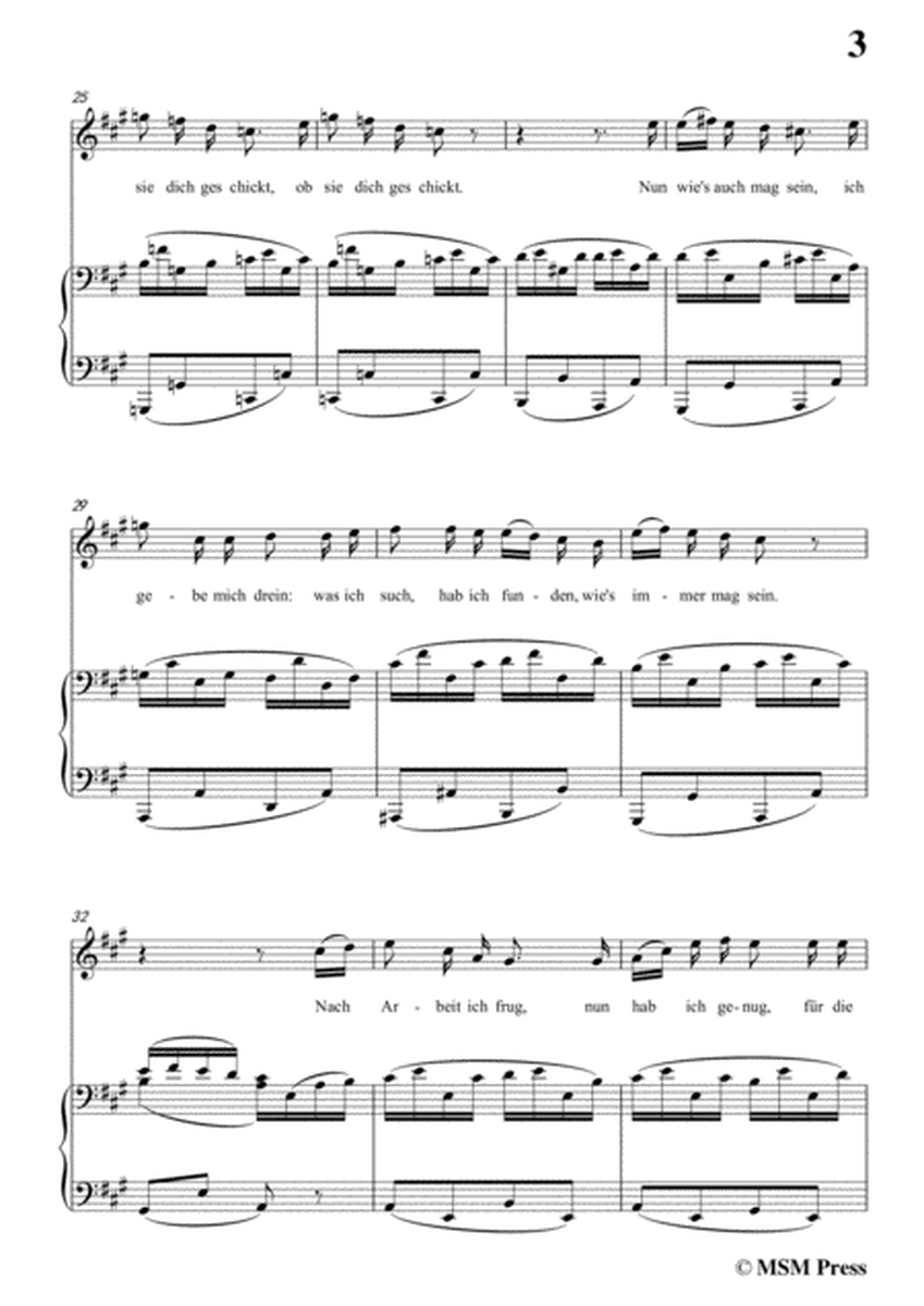 Schubert-Danksagung an den Bach,from 'Die Schöne Müllerin',Op.25 No.4,in A Major,for Voice&Piano image number null