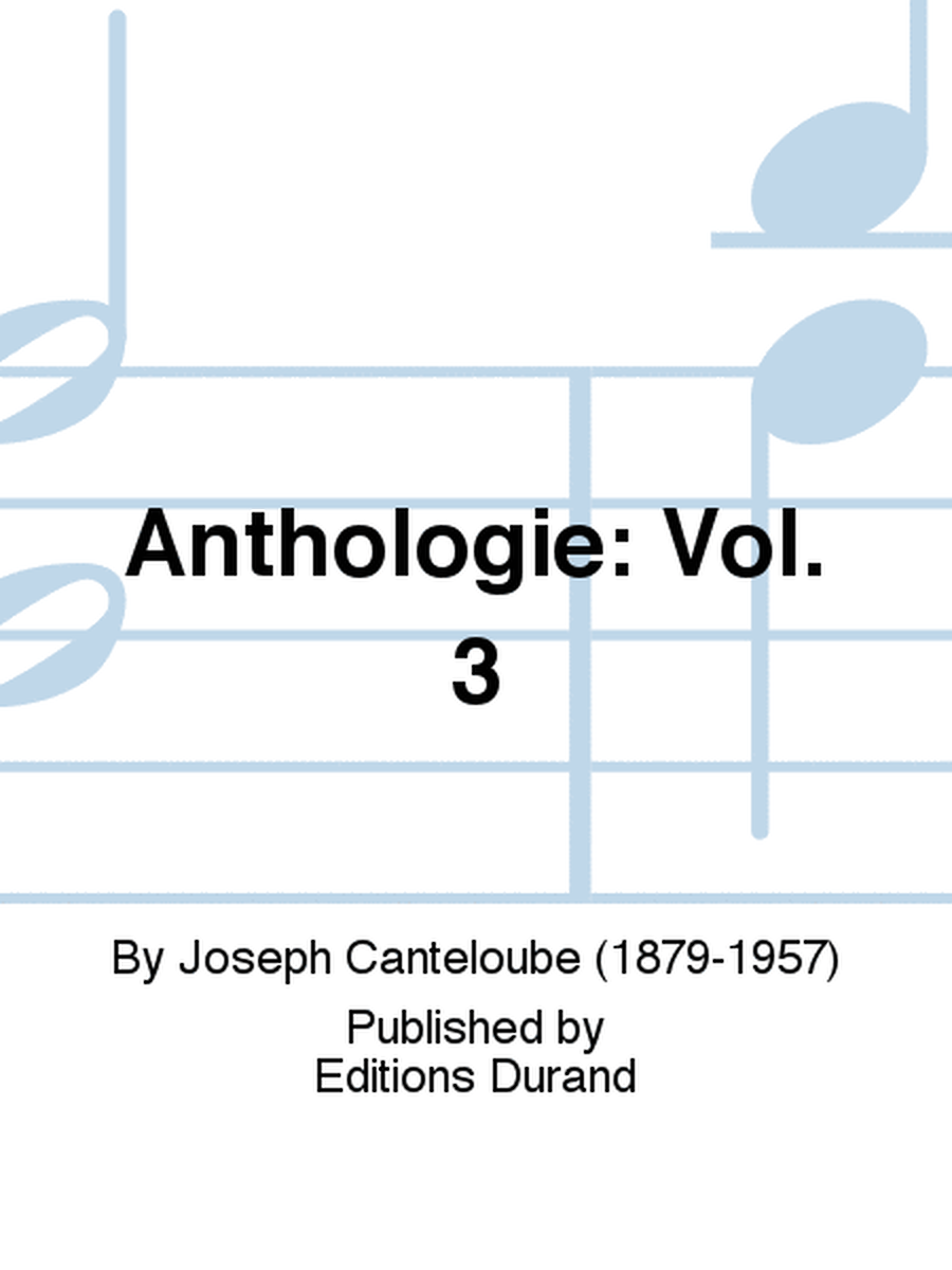 Anthologie: Vol. 3