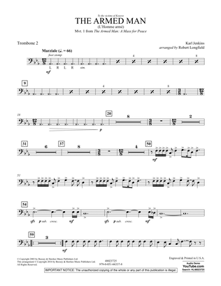 Book cover for The Armed Man (from A Mass for Peace) (arr. Robert Longfield) - Trombone 2