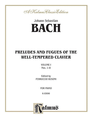 Book cover for The Well-Tempered Clavier, Book 1