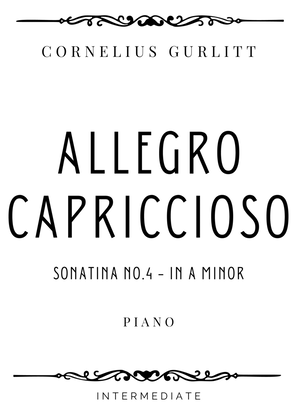 Book cover for Gurlitt - Allegro Capriccioso from Sonatina No. 4 in A minor - Intermediate