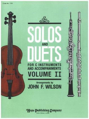 Book cover for Solos & Duets for C Instruments, Vol 2-Digital Download