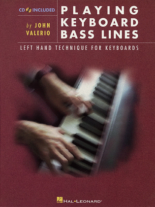 Book cover for Playing Keyboard Bass Lines Left-Hand Technique for Keyboards