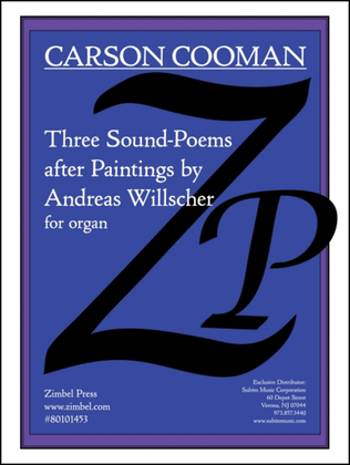 Book cover for Three Sound-Poems after Paintings by Andreas Willscher