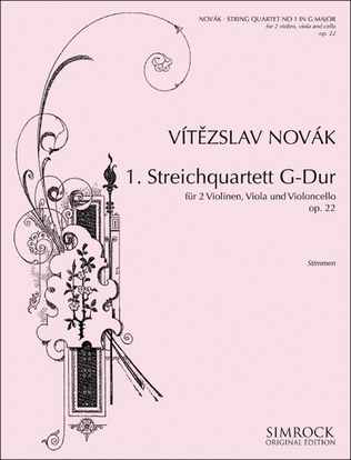 Book cover for String Quartet 1 in G op. 22