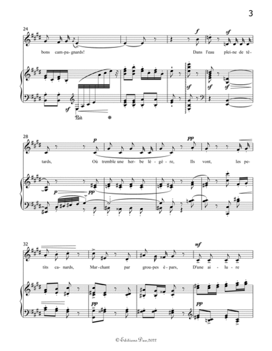 Villanelle des petits canards, by Chabrier, in E Major