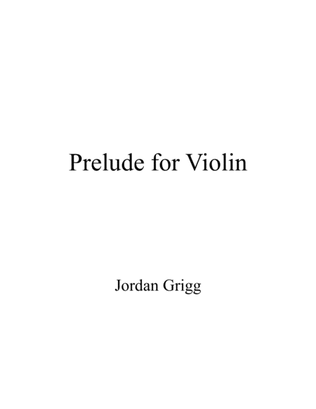 Book cover for Prelude for Violin