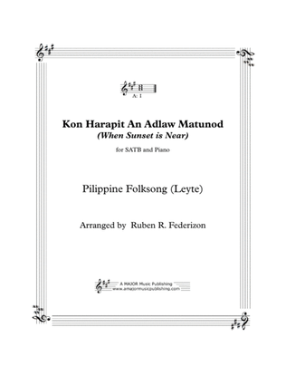 Book cover for Kon harapit na an adlaw matunod (Philippine Folksong)