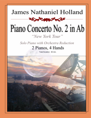 Book cover for Jazz Piano Concerto No 2 in Ab New York Tour by James Nathaniel Holland