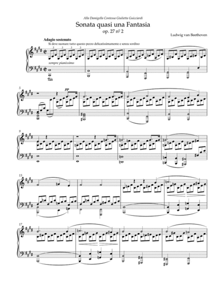 Sonate für Klavier, Op. 27: Nr. 1 Es-Dur ‘Quasi una fantasia’ / Nr. 2 cis-Moll ‘Mondscheinsonate’