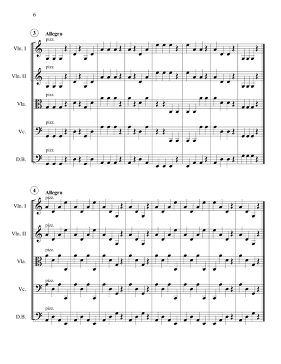 30 Progressive Exercises for Beginning String Orchestra, with short concert pieces. Score & parts