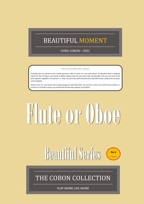 Book cover for No.4 Beautiful Moment (Flute or Oboe)
