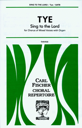 Book cover for Sing to the Lord