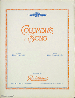 Book cover for Columbia's Song