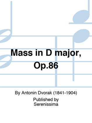 Book cover for Mass in D major, Op.86