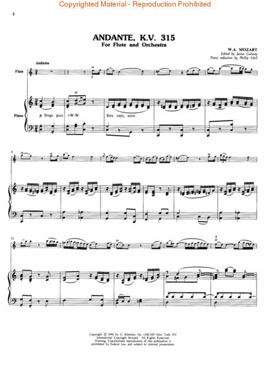 Andante in C Major, K.V.315