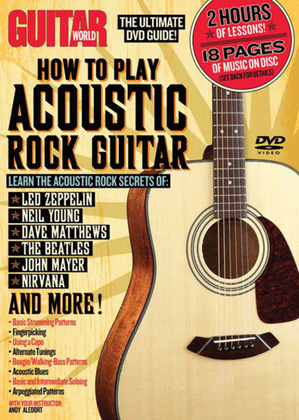 Book cover for Guitar World -- How to Play Acoustic Rock Guitar