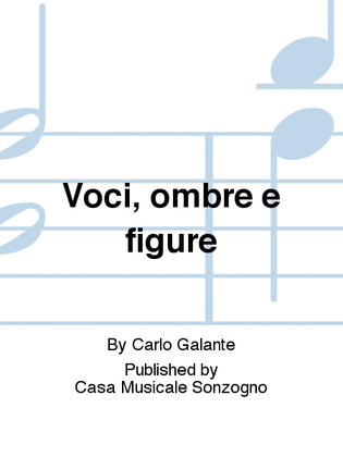 Book cover for Voci, ombre e figure
