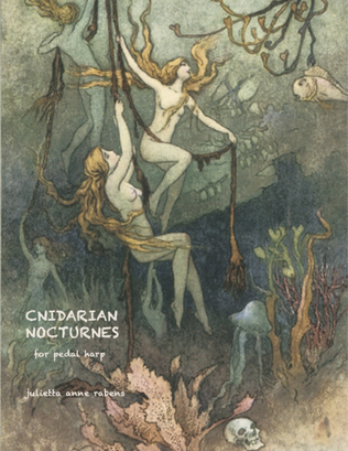 Book cover for Cnidarian Nocturnes for pedal harp