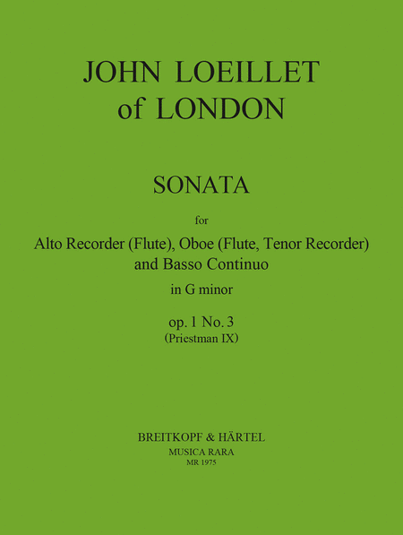 Sonate in g op. 1/3