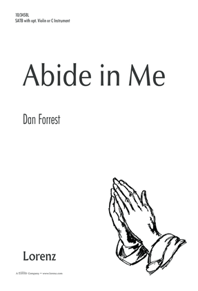 Book cover for Abide in Me