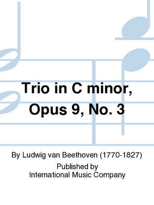 Book cover for Trio In C Minor, Opus 9, No. 3