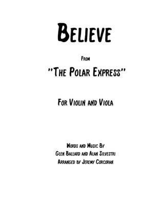 Book cover for Believe