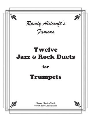 Book cover for Twelve Jazz/Rock Duets for Trumpets