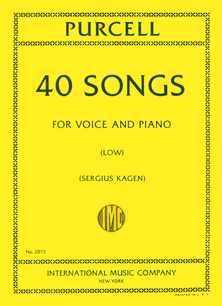 Forty Songs. Complete In One Volume. - Low