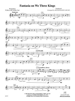 Fantasia on We Three Kings: (wp) B-flat Tuba T.C.