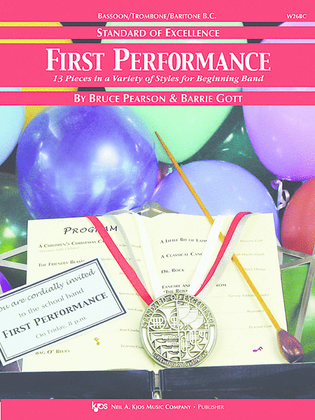 Book cover for Standard of Excellence First Performance, Baritone B.C.
