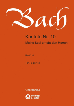 Book cover for Cantata BWV 10 "My soul doth magnify the Lord"