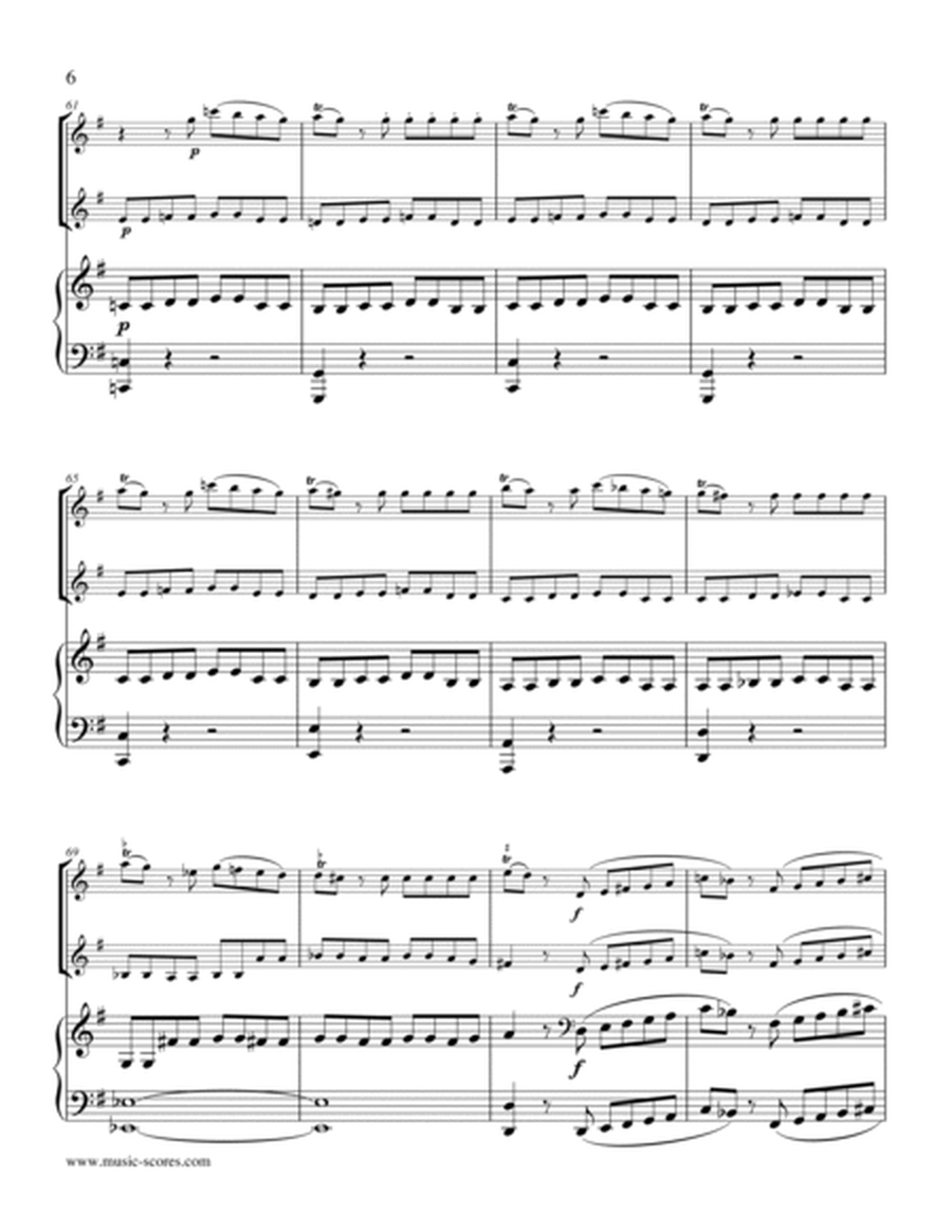 Eine Kleine Nachtmusik - Allegro 1st movement - 2 Violins and Piano image number null