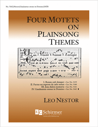 Book cover for Four Motets on Plainsong Themes: 4. Gaudeamus omnes in Domino