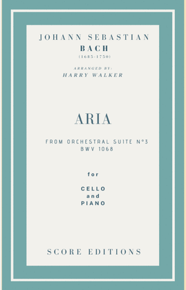 Book cover for Bach Air from Suite No.3 (for Cello and Piano)