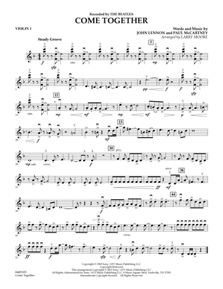 Book cover for Come Together (arr. Larry Moore) - Violin 1