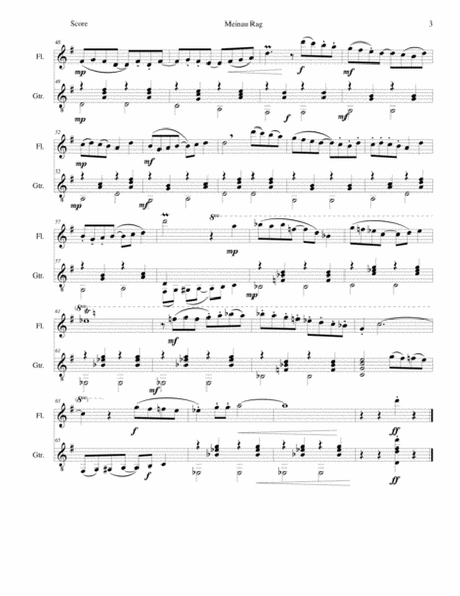 Meinau Rag for flute and guitar image number null