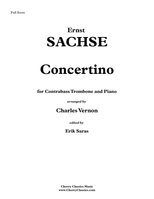 Concertino for Contrabass Trombone and Piano