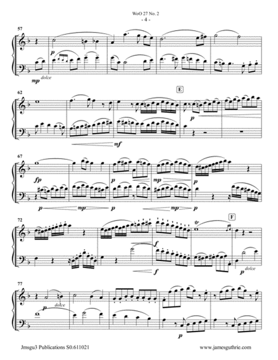 Beethoven: Duet WoO 27 No. 2 for Oboe & Bassoon image number null