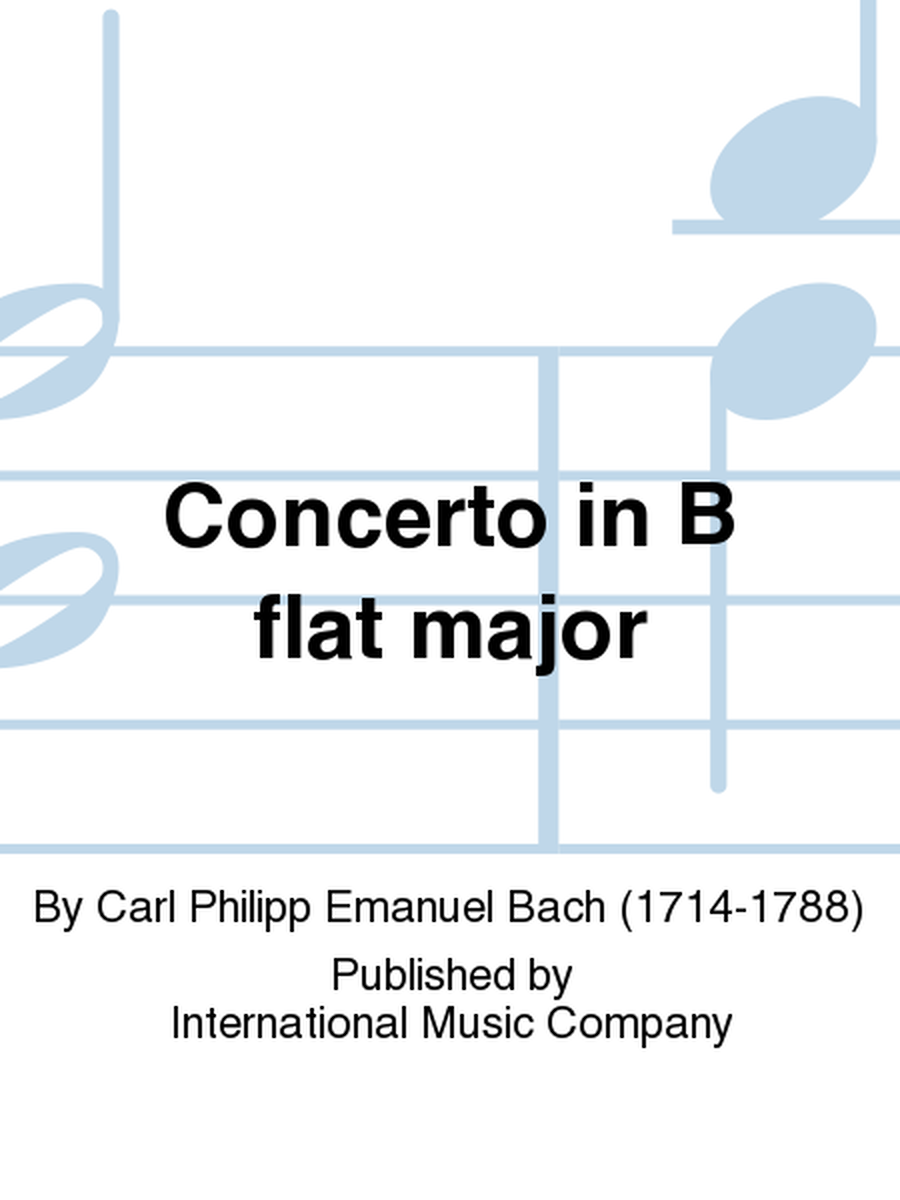 Concerto In B Flat Major
