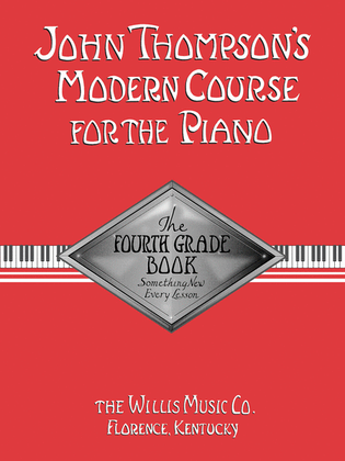 Book cover for John Thompson's Modern Course for the Piano - The Fourth Grade Book